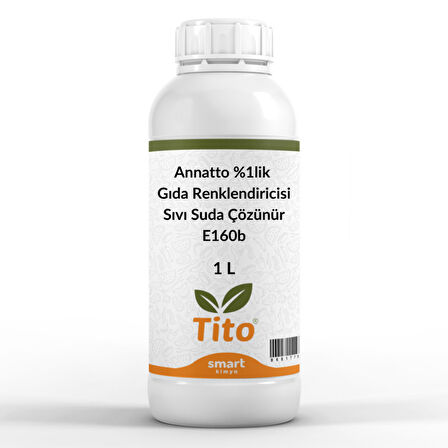 Annatto %1lik Gıda Renklendiricisi Sıvı Suda Çözünür E160b 1 litre