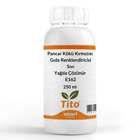Pancar Kökü Kırmızısı Gıda Renklendiricisi Sıvı Yağda Çözünür E162 250 ml