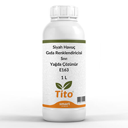 Siyah Havuç Gıda Renklendiricisi Sıvı Yağda Çözünür E163 1 litre