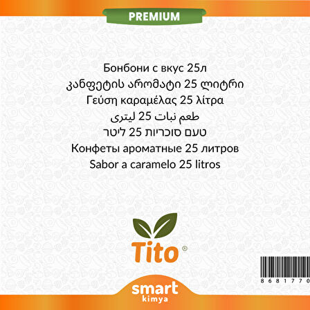 Premium Şeker Aroması 25 litre