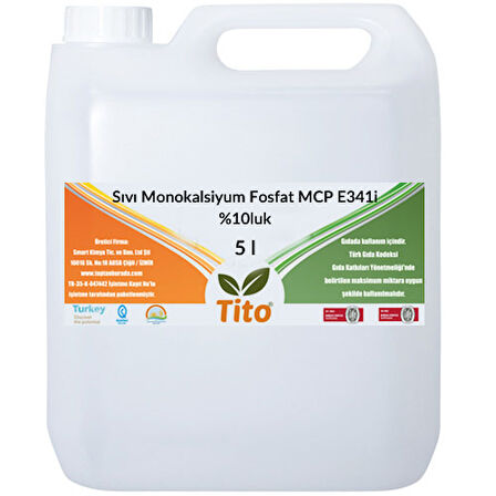 Sıvı Monokalsiyum Fosfat MCP E341i %10luk 5 litre