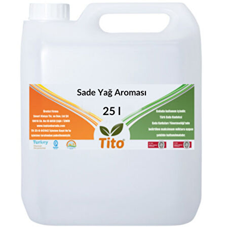 Sade Yağ Aroması 25 litre