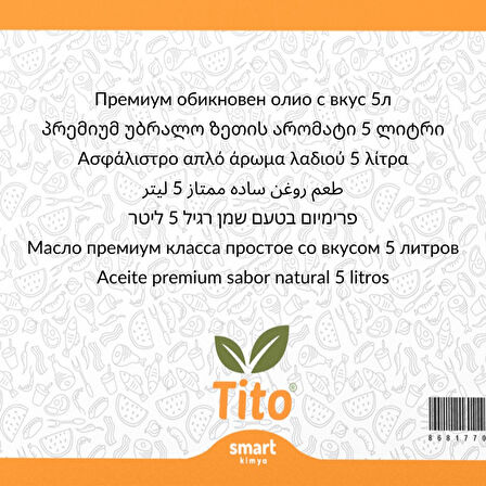 Premium Sade Yağ Aroması 5 litre