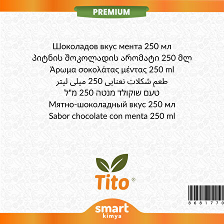 Premium Naneli Çikolata Aroması 250 ml