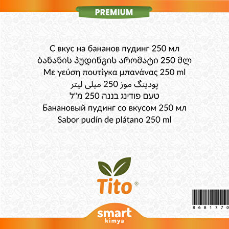 Premium Muzlu Puding Aroması 250 ml