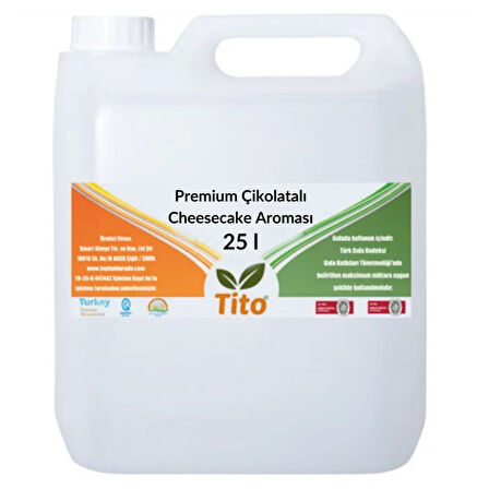 Premium Çikolatalı Cheesecake Aroması 25 litre