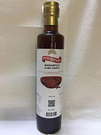 Perinthos Karanfilli Elma Sirkesi 500 ml Cam Şise