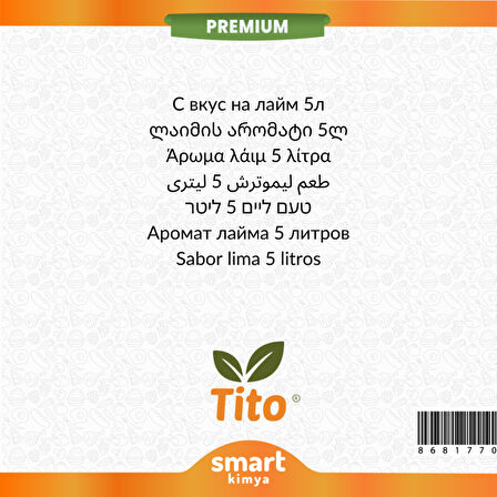 Premium Misket Limonu Aroması 5 litre