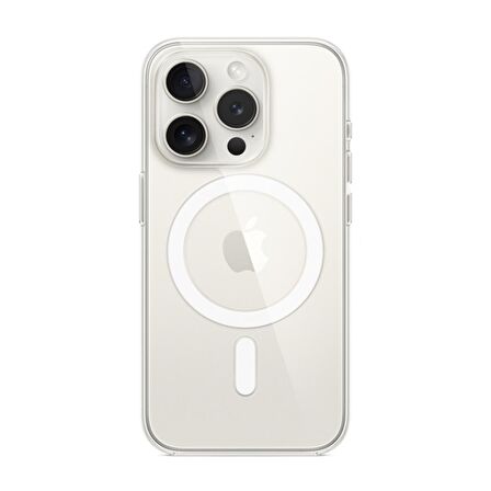 Global İphone 15 Pro Max Magsafe Özellikli Şeffaf Kılıf WNE1079