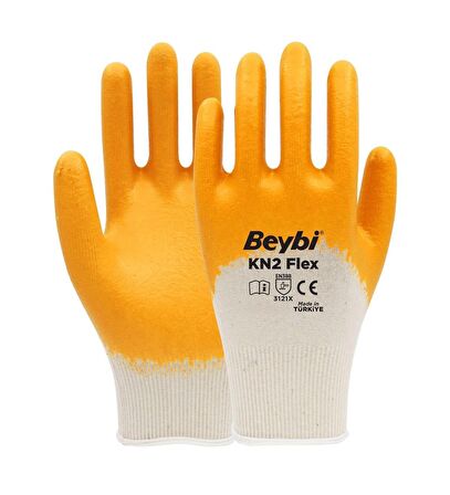 Beybi Kn2 Flex Pamuk Astarlı Nitril Eldiven 9 No 12 Çift