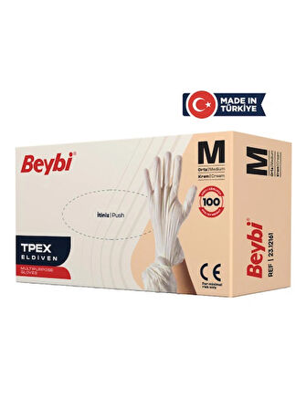 BEYBİ TPEX ELDİVEN KREM 100LÜ M BOY