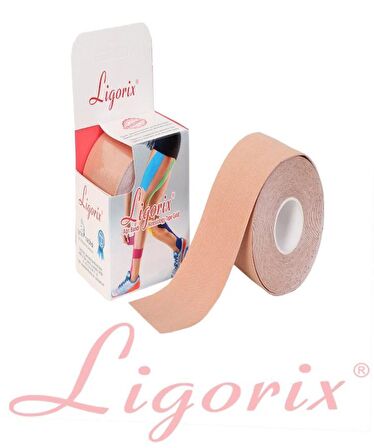 Ligorix Kinesio Tape Sporcu Bandı 5cmX5m Ten