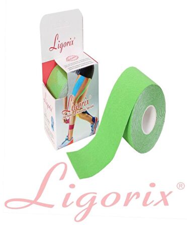 Ligorix Kinesio Tape Sporcu Bandı 5cmX5m Yeşil