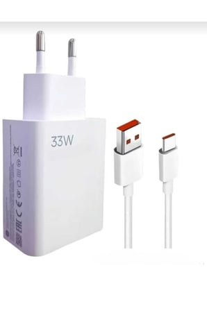 33w Turbo Hızlı Şarj Aleti Seti Xiaomi Uyumlu Turbo Şarj 33w Adaptör ve Kablo
