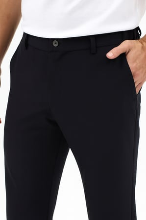 Erkek Motion Streç Kumaş Relaxed Beli Lastikli Jogger Pantolon (Yazlık) Siyah M701-R0140002-01