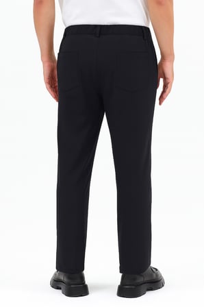 Erkek Motion Streç Kumaş Relaxed Beli Lastikli Jogger Pantolon (Yazlık) Siyah M701-R0140002-01