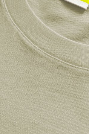 Erkek Vision Premium Kalite Yoğun Dokulu Pamuklu T-Shirt Açık Sarı M101-R0220-03