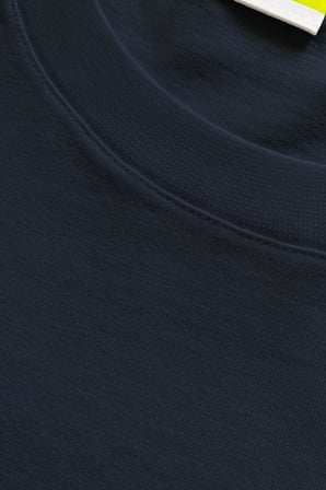 Erkek Vision Premium Kalite Yoğun Dokulu Pamuklu T-Shirt Lacivert M101-R0220-05