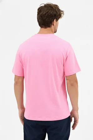 Erkek Vision Premium Kalite Yoğun Dokulu Pamuklu T-Shirt Pembe M101-R0220-06