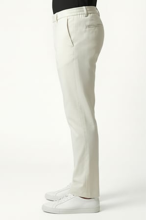 Erkek Flexon Ultra Esnek Relaxed Beli Lastikli Jogger Pantolon Krem M702-R0433-06