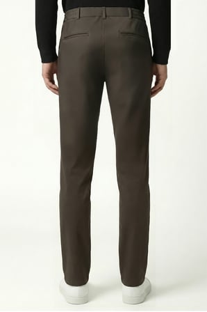 Erkek Flexon Ultra Esnek Relaxed Beli Lastikli Jogger Pantolon Kahverengi M702-R0433-03