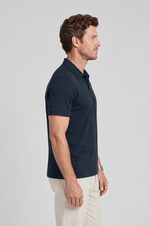 erkek prestige polo yaka tişört 110s pima pamuğu likit amonyak merserize lacivert m120-k0141-02