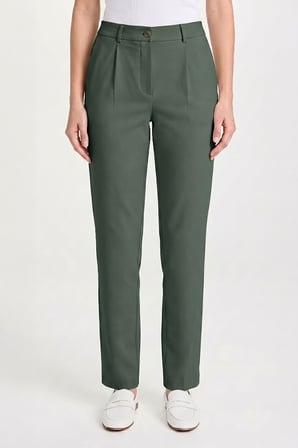 Kadın Flexon Ultra Esnek Relaxed Beli Lastikli Jogger Pantolon Haki W702-R0433-04