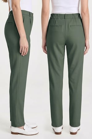 Kadın Flexon Ultra Esnek Relaxed Beli Lastikli Jogger Pantolon Haki W702-R0433-04
