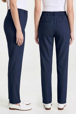 Kadın Flexon Ultra Esnek Relaxed Beli Lastikli Jogger Pantolon Lacivert W702-R0433-05