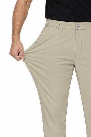 Erkek Flexon Ultra Esnek Relaxed Beli Lastikli Jogger Pantolon Taş