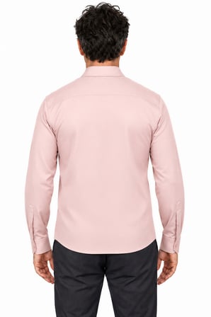 Erkek Prime Gömlek Likit Amonyak Merserize 110s Pima Pamuğu Pembe