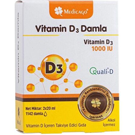 Medicago Vitamin D3 400 IU Puf 30 ml