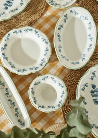 Ocaliptus Stoneware 26 Parça 6 Kişilik Kahvaltı Takımı Yeşil