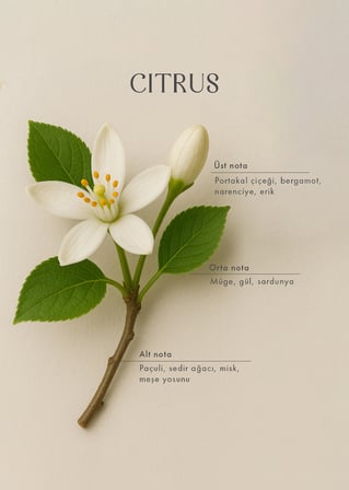 Citrus Ahşap Fitilli Soy Wax Mum