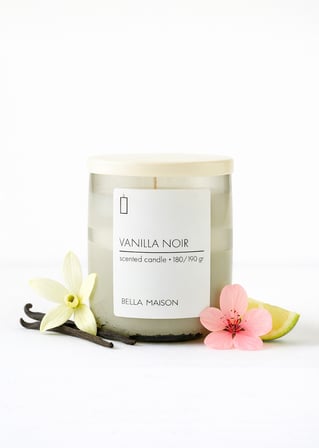 Vanilla Noir Ahşap Fitilli Soy Wax Mum