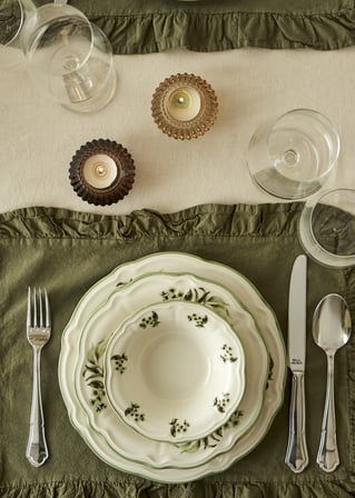 Julia Stoneware 24 Parça 6 Kişilik Yemek Takımı Yeşil