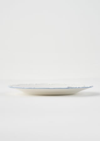 Vintage Porselen Pasta Tabağı 4'lü Mavi (20 cm)