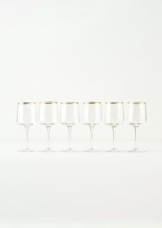 Premium Kadeh 6'lı Gold (320 cc)