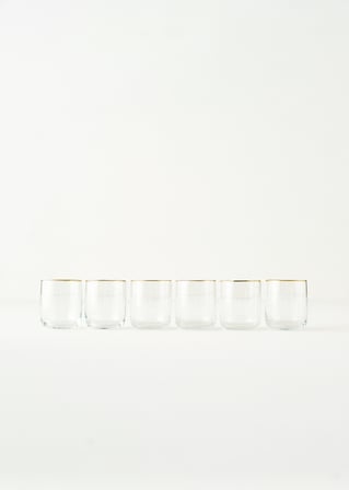 Premium Bardak 6'lı Gold (270 cc)