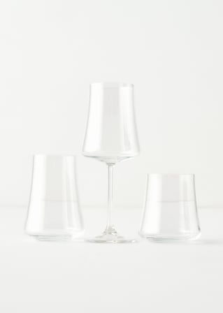Shape Kristal Bardak-Kadeh Seti 18'li Naturel
