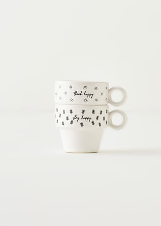 Simple Seramik Espresso 2'li Kahve Fincanı Seti (105 cc)