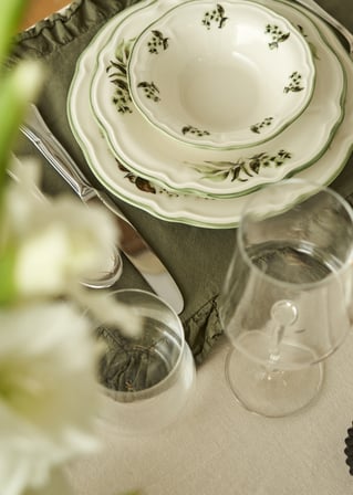 Julia Stoneware 48 Parça 12 Kişilik Yemek Takımı Yeşil
