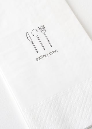 Eating Time 100'lü Peçete Beyaz (33x33 cm)