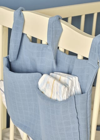%100 Pamuk Marine Beşik Organizer (30x40 cm)