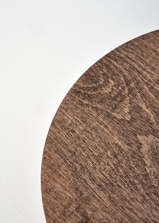 Aris Ayaklı Sunum Tabağı Naturel (29 cm)