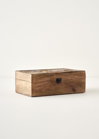 Yuro Mango Ağacı Dekoratif Kutu Naturel (30X20X12 CM)