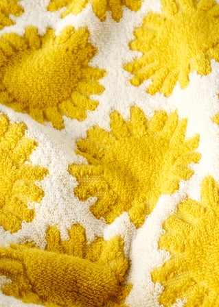 %100 Pamuk Sunny Yüz Havlusu Sarı (50x70 cm)