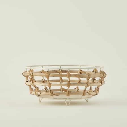 Dawn Yuvarlak Sepet Naturel (27x12 cm) Naturel