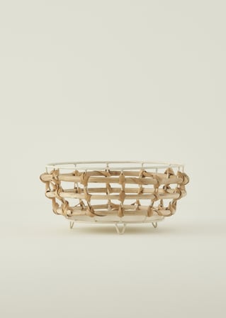 Dawn Yuvarlak Sepet Naturel (27x12 cm) Naturel