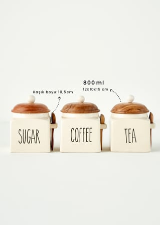 Brev Seramik Kavanoz Krem (800 ml)